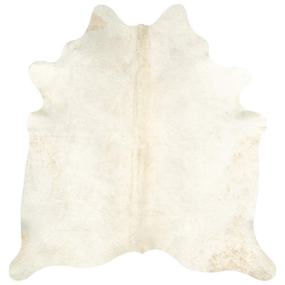 Real Cowhide Rug Beige 180x220 cm