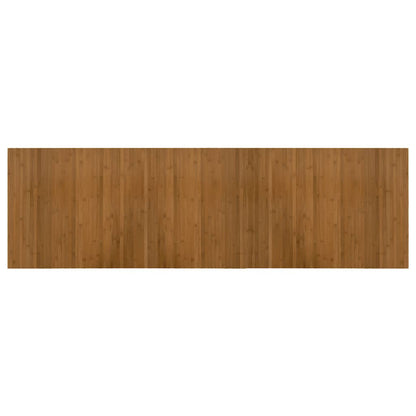 Rug Rectangular Brown 60x200 cm Bamboo