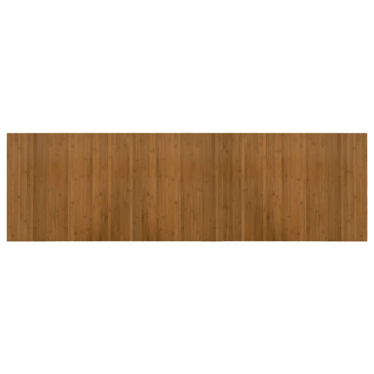 Rug Rectangular Brown 60x200 cm Bamboo