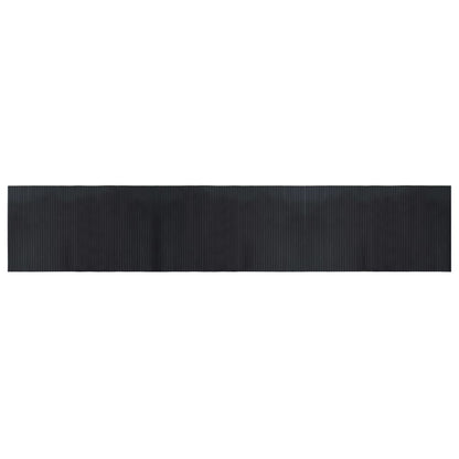 Rug Rectangular Black 60x300 cm Bamboo