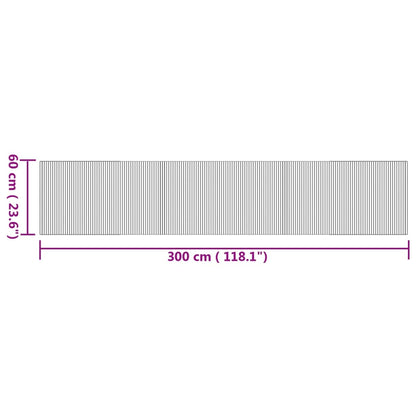 Rug Rectangular Nature 60x300 cm Bamboo