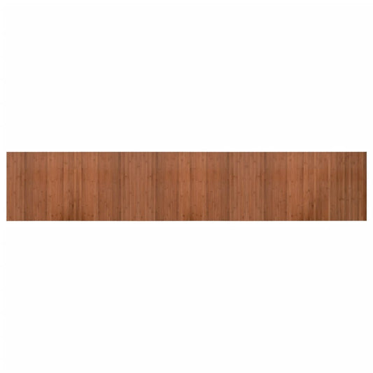 Rug Rectangular Brown 60x300 cm Bamboo