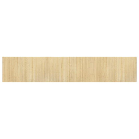 Rug Rectangular Light Nature 60x300 cm Bamboo