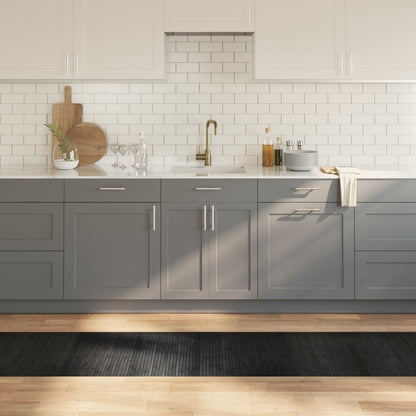 Rug Rectangular Grey 60x300 cm Bamboo