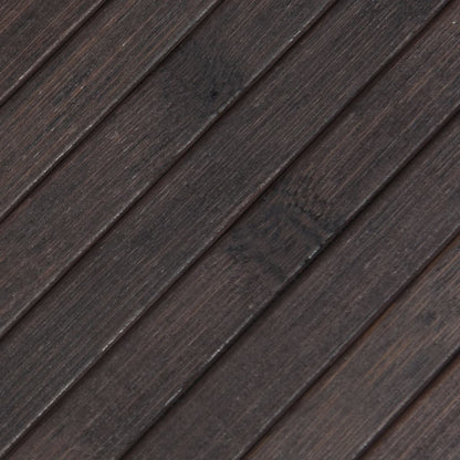 Rug Rectangular Dark Brown 60x300 cm Bamboo