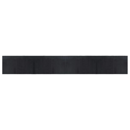 Rug Rectangular Black 60x400 cm Bamboo