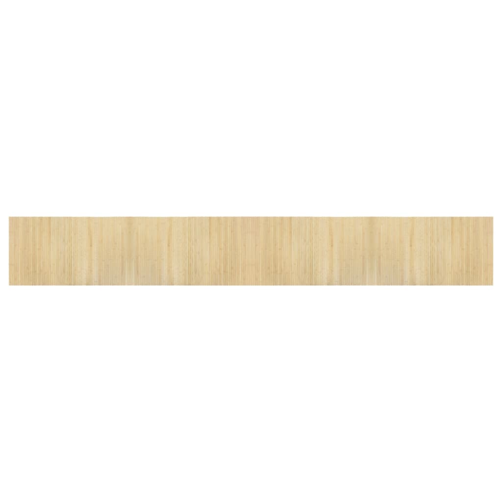 Rug Rectangular Light Nature 60x400 cm Bamboo