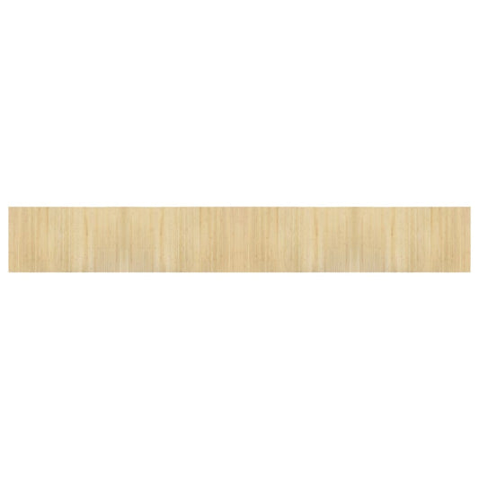Rug Rectangular Light Nature 60x400 cm Bamboo