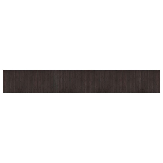 Rug Rectangular Dark Brown 60x400 cm Bamboo