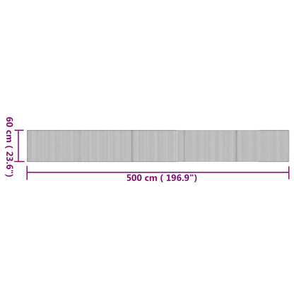 Rug Rectangular Nature 60x500 cm Bamboo