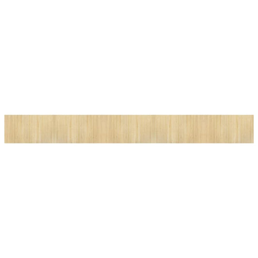 Rug Rectangular Light Nature 60x500 cm Bamboo
