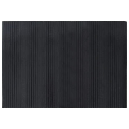 Rug Rectangular Black 70x100 cm Bamboo