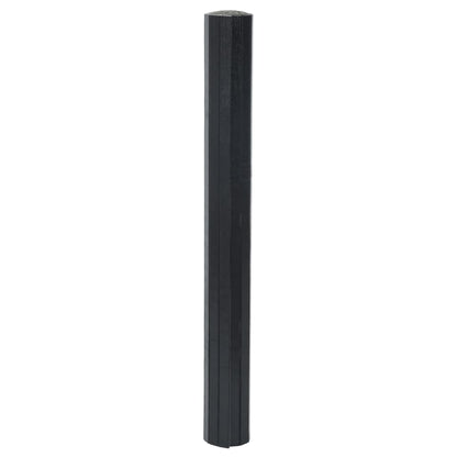 Rug Rectangular Black 70x100 cm Bamboo