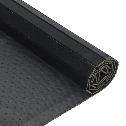 Rug Rectangular Black 70x100 cm Bamboo