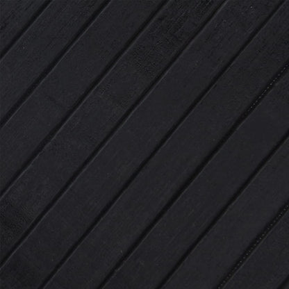 Rug Rectangular Black 70x100 cm Bamboo