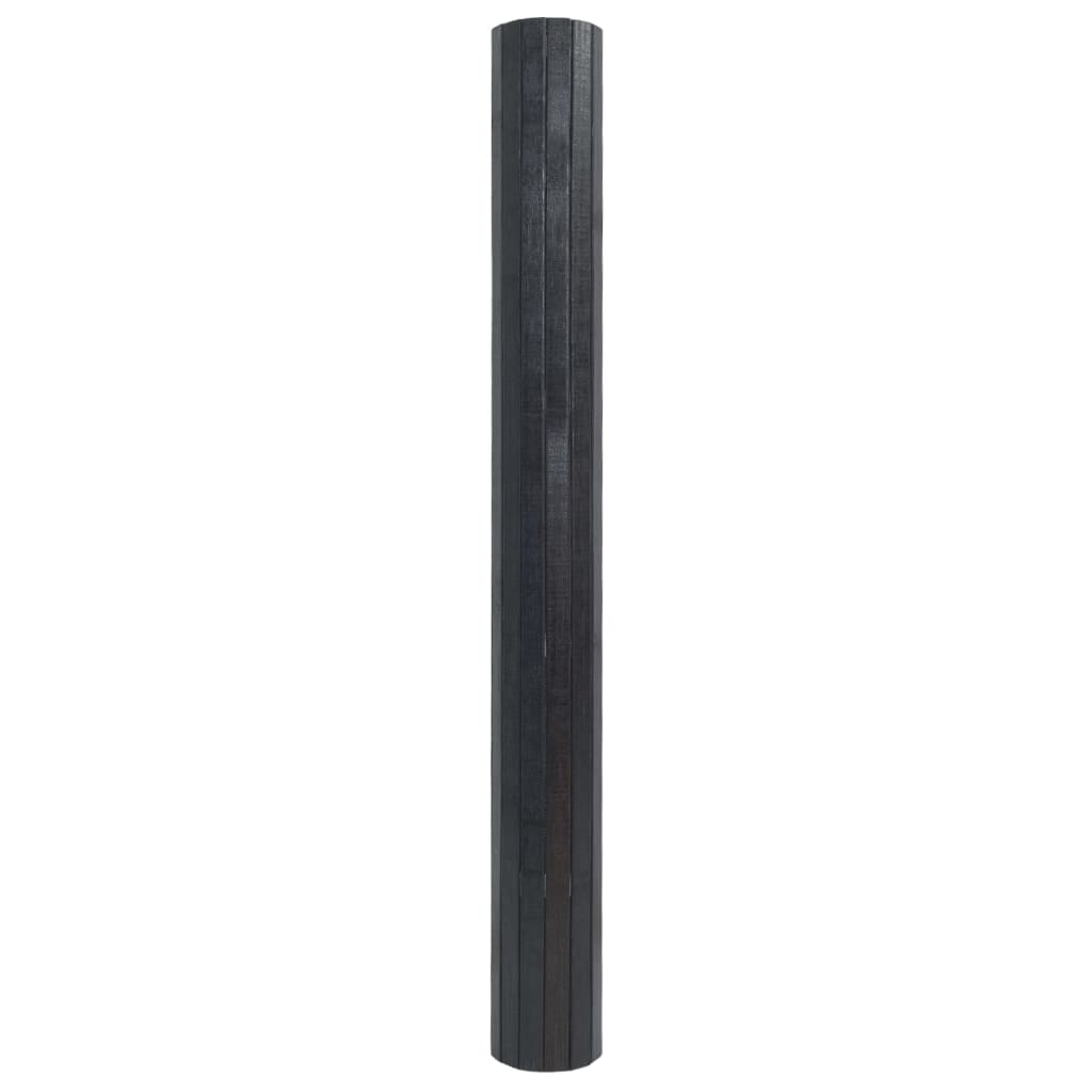 Rug Rectangular Grey 70x100 cm Bamboo