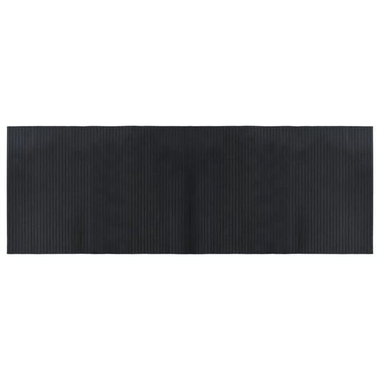 Rug Rectangular Black 70x200 cm Bamboo