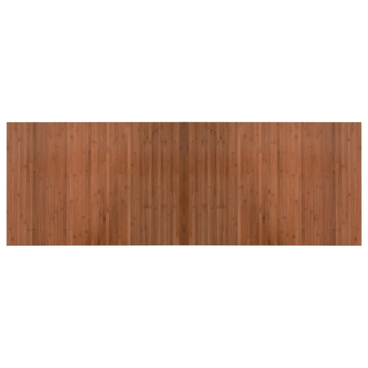 Rug Rectangular Brown 70x200 cm Bamboo