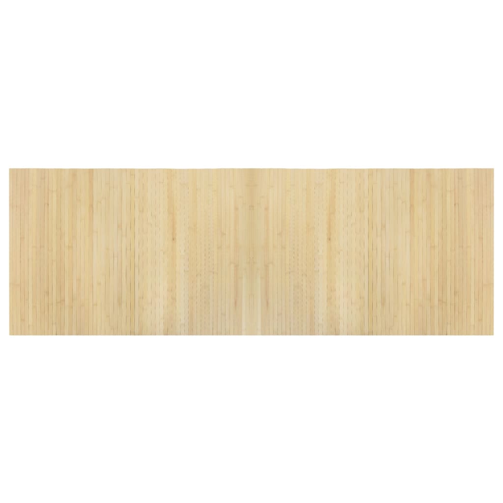 Rug Rectangular Light Nature 70x200 cm Bamboo