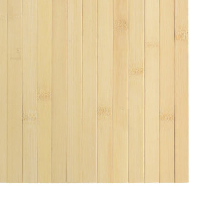 Rug Rectangular Light Nature 70x200 cm Bamboo