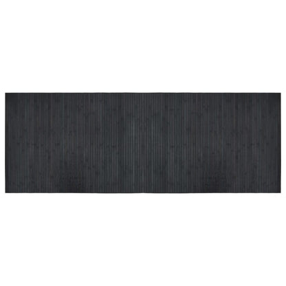 Rug Rectangular Grey 70x200 cm Bamboo