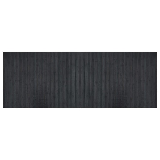 Rug Rectangular Grey 70x200 cm Bamboo