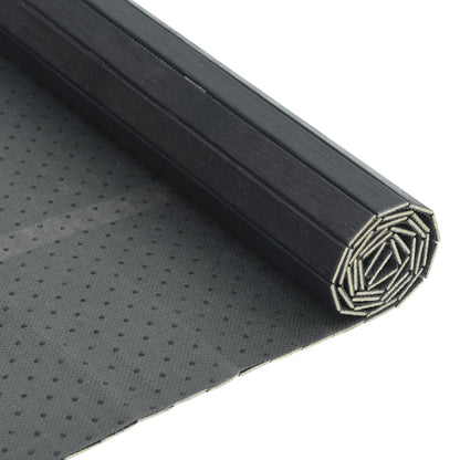 Rug Rectangular Grey 70x200 cm Bamboo