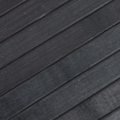 Rug Rectangular Grey 70x200 cm Bamboo
