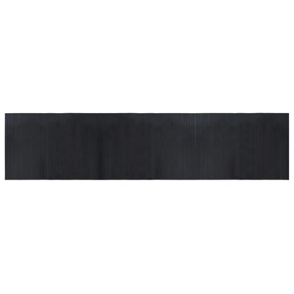 Rug Rectangular Black 70x300 cm Bamboo