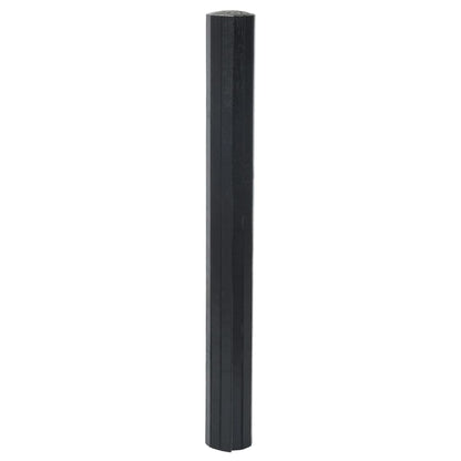 Rug Rectangular Black 70x300 cm Bamboo