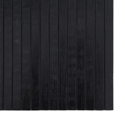 Rug Rectangular Black 70x300 cm Bamboo