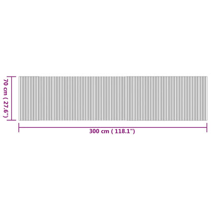 Rug Rectangular Natural 70x300 cm Bamboo