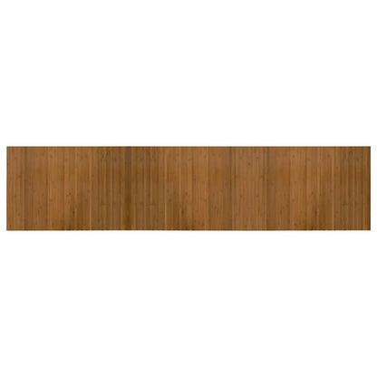 Rug Rectangular Brown 70x300 cm Bamboo