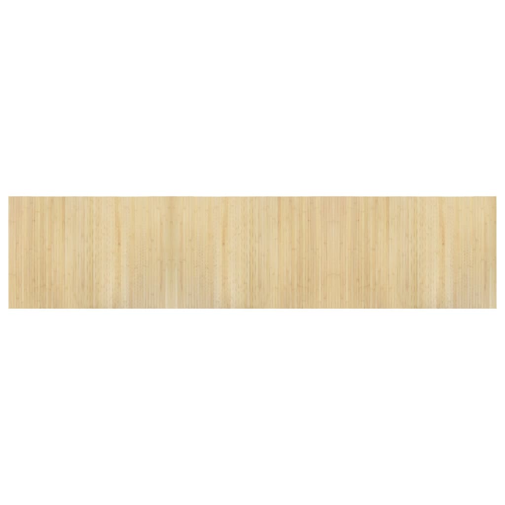 Rug Rectangular Light Nature 70x300 cm Bamboo