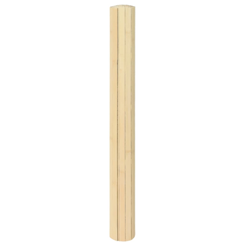 Rug Rectangular Light Nature 70x300 cm Bamboo