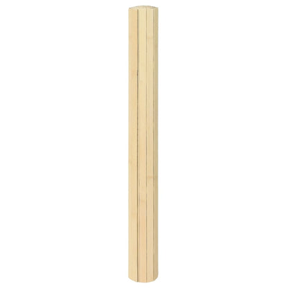 Rug Rectangular Light Nature 70x300 cm Bamboo