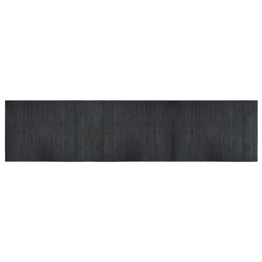 Rug Rectangular Grey 70x300 cm Bamboo