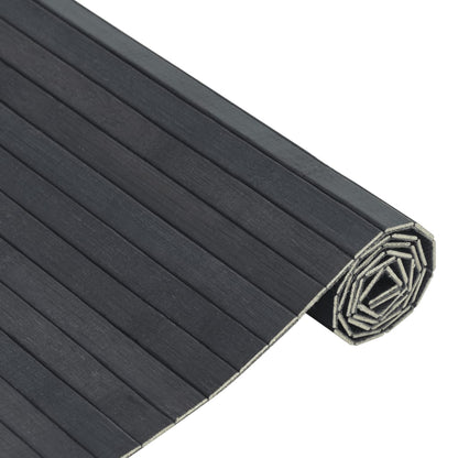 Rug Rectangular Grey 70x300 cm Bamboo