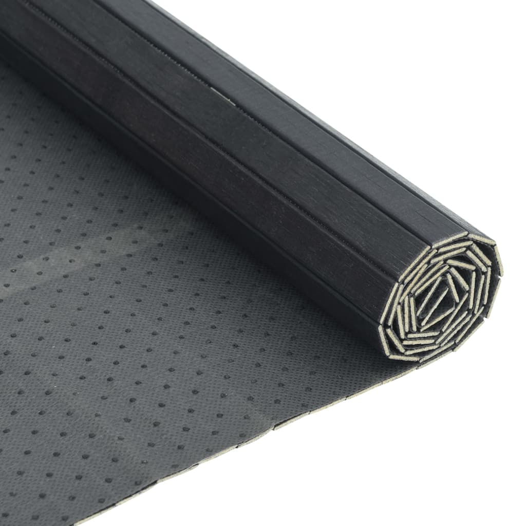Rug Rectangular Grey 70x300 cm Bamboo