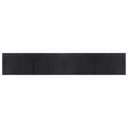 Rug Rectangular Black 70x400 cm Bamboo