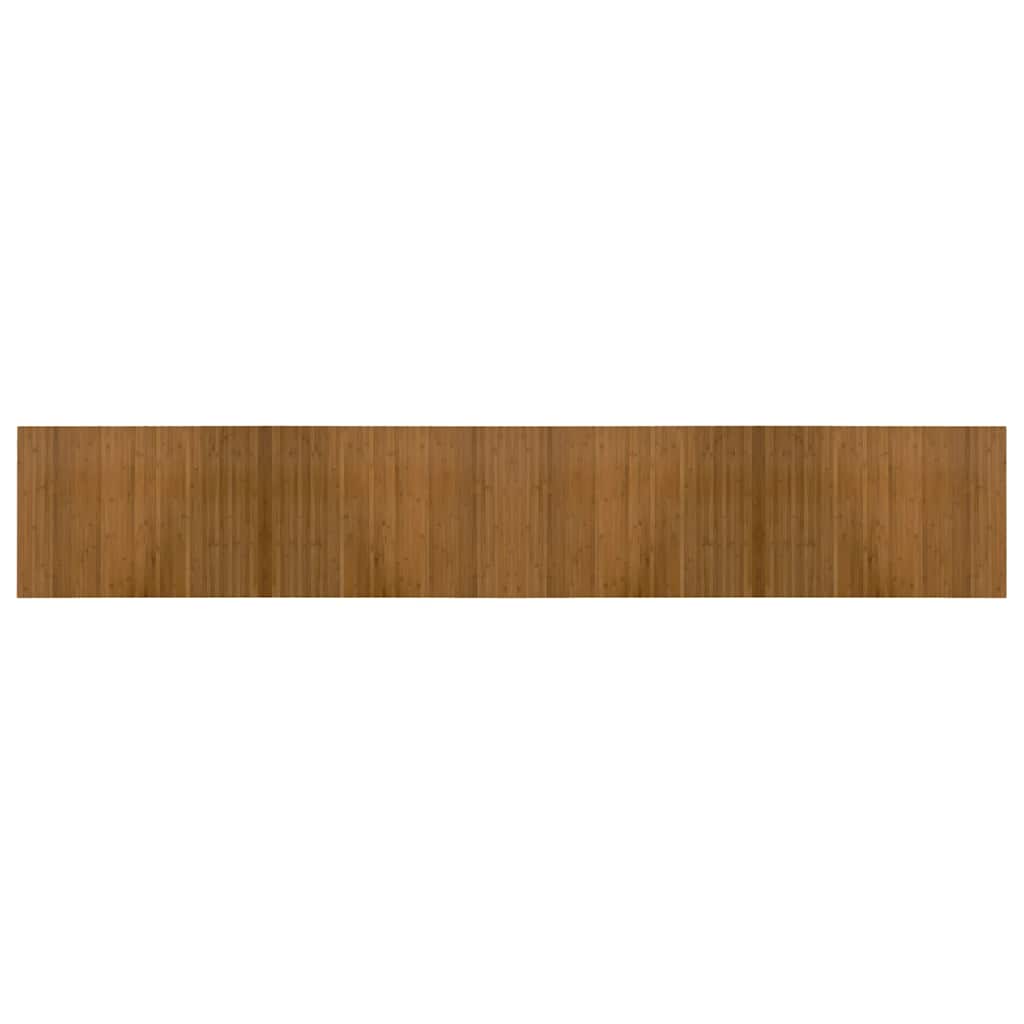 Rug Rectangular Brown 70x400 cm Bamboo