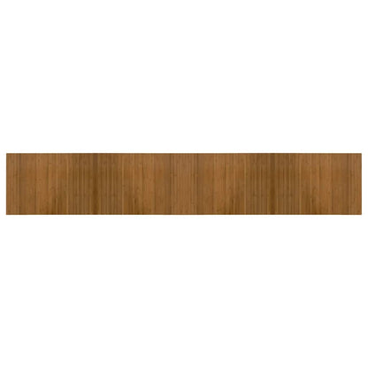 Rug Rectangular Brown 70x400 cm Bamboo