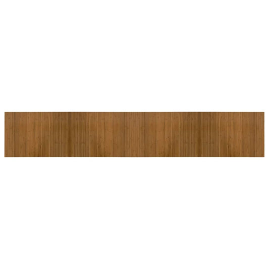 Rug Rectangular Brown 70x400 cm Bamboo