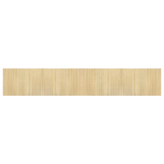 Rug Rectangular Light Nature 70x400 cm Bamboo