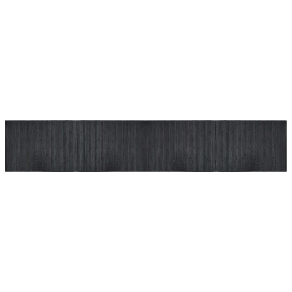 Rug Rectangular Grey 70x400 cm Bamboo