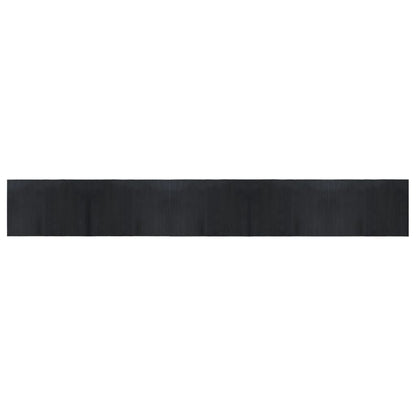 Rug Rectangular Black 70x500 cm Bamboo
