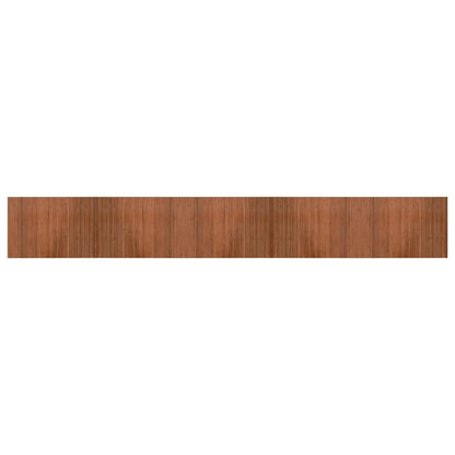 Rug Rectangular Brown 70x500 cm Bamboo
