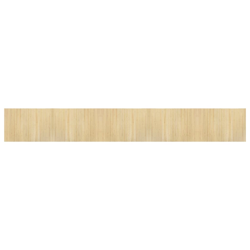 Rug Rectangular Light Nature 70x500 cm Bamboo