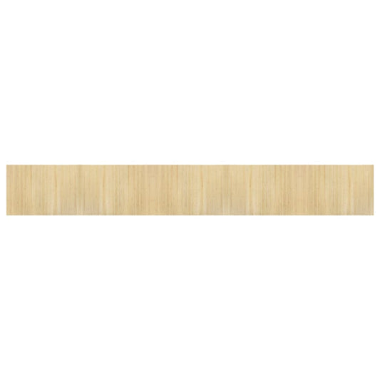 Rug Rectangular Light Nature 70x500 cm Bamboo