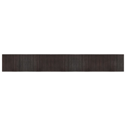 Rug Rectangular Dark Brown 70x500 cm Bamboo